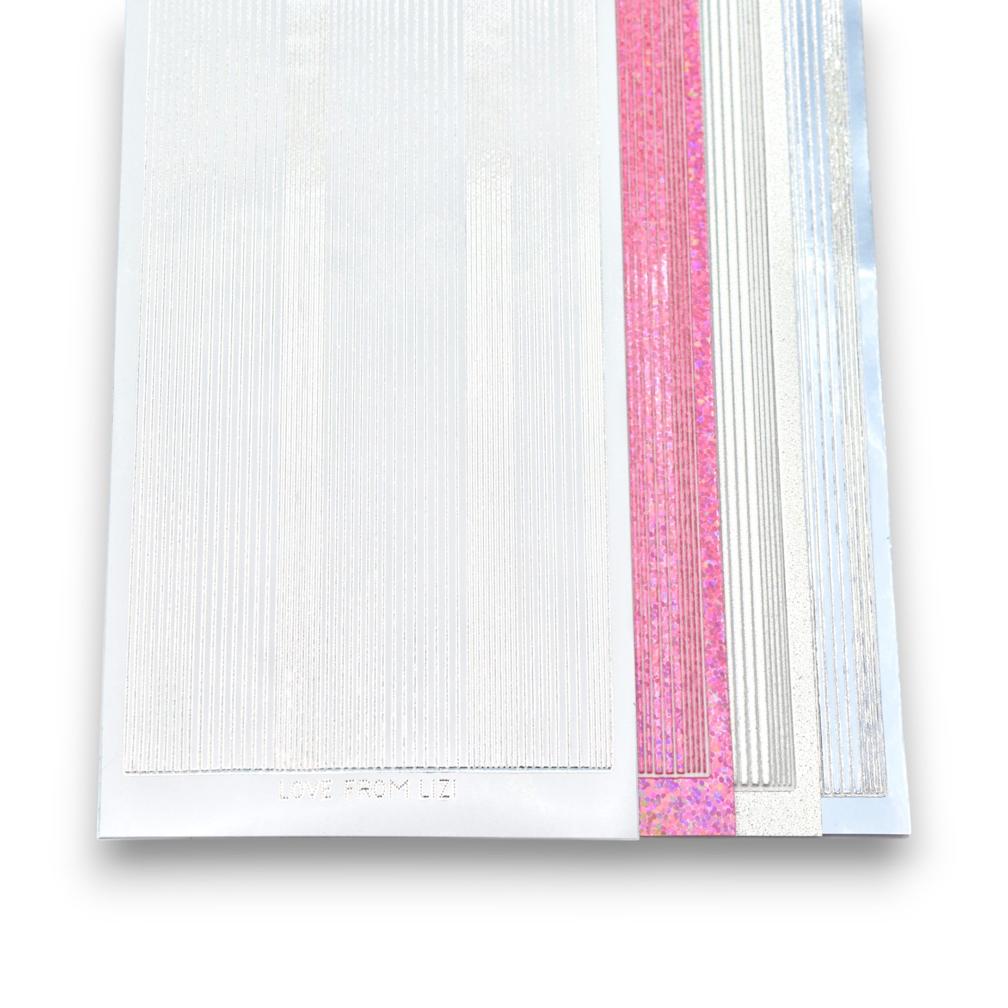 The Crystal Slipper - Pin Stripe Peel-Off 4 Pack